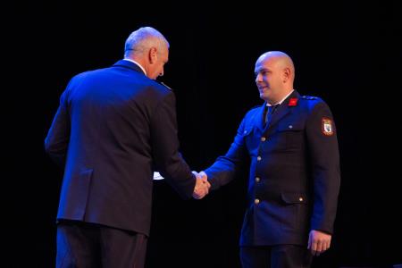 Slavnostna podelitev listin o napredovanju v čine gasilski častnik, višji gasilski častnik in visoki gasilski častnik (28)